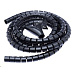 CONNECT IT trubice pro vedení kabelů WINDER, 1,5m x 30mm černá (organizér kabelů)