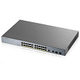 Zyxel GS1350-26HP 26 Port smart managed CCTV PoE switch, long range, 375W, 24x GbE, 2x combo RJ45/SFP
