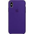 Originální silikonové pouzdro Apple iPhone X půlnočně modré - ULTRA VIOLET (MQT72FE/A)
