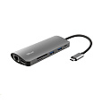 TRUST Dokovací stanice DALYX USB-C 7v1, 1xHDMI, 1xUSB-C, 2xUSB, 1x RJ45, šedá