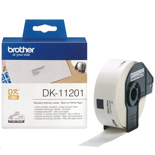 BROTHER DK-11201 Adresní štítky standard (400 ks) 29 mm x 90 mm
