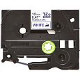 BROTHER TZEFA3 - kazeta TZ šířky 12mm, zažehlovací, TZE-FA3 bílá páska/modré písmo