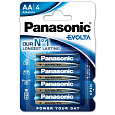 PANASONIC Alkalické baterie EVOLTA Platinum LR6EGE/4BP AA 1,5V (Blistr 4ks)