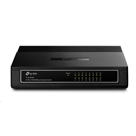 TP-Link TL-SF1016D switch (16x100Mb/s, fanless)