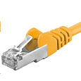PREMIUMCORD Patch kabel CAT6a S-FTP, RJ45-RJ45, AWG 26/7 3m žlutá