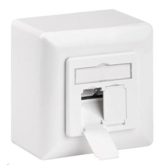 CAT 6a Class EA síťová zásuvka na/pod omítku 2x RJ45 CAT 6a Class EA síťová zásuvka na/pod omítku 2x RJ45