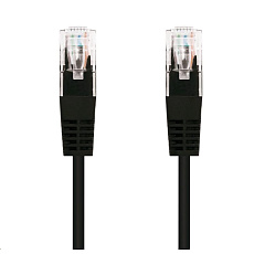 C-TECH kabel patchcord Cat5e, UTP, černý, 1m