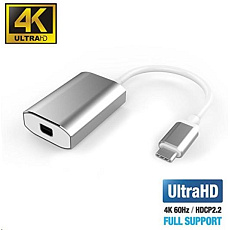 PremiumCord Adaptér USB-C na mini DisplayPort, rozlišení 4K*2K@60Hz