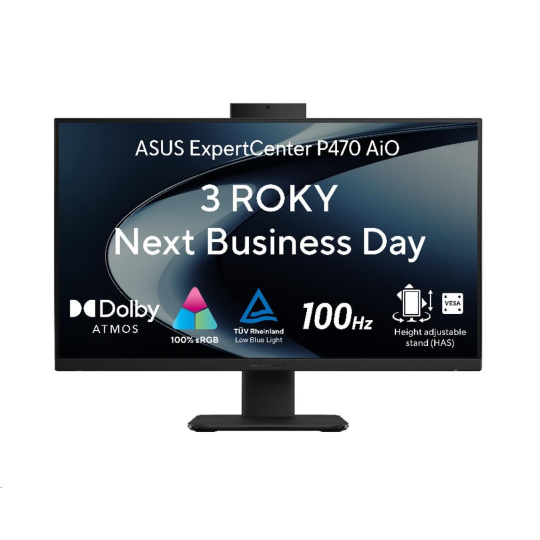 ASUS PC AiO ExpertCenter P400 (P470VAK-BPE048X), i7-13620H, 27" FHD, 32GB, 1TB SSD, UHD, W11 Pro, Black