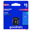 GOODRAM MicroSDHC karta 16GB M1AA, UHS-I Class 10, U1 + adaptér