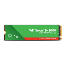 WD GREEN SSD 1TB SN3000 Powered by SanDisk, PCIe Gen4x4, M.2 2280, (R:5000/W:4200 MB/s) WD GREEN SSD 1TB SN3000 Powered by SanDisk, PCIe Gen4x4, M.2 2280, (R:5000/W:4200 MB/s)