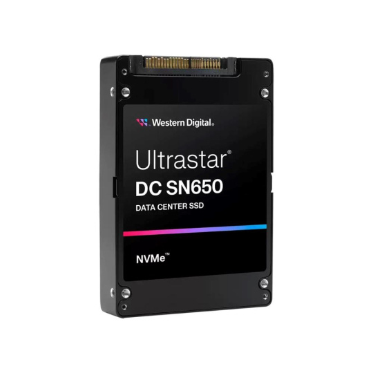 WD Enterprise SSD 15.36TB Ultrastar DC SN650, PCIe Gen4, (R:6600, W:2800MB/s), RI-1DW/D BICS5 ISE