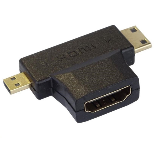 PremiumCord Adaptér HDMI na mini HDMI typ C a micro HDMI typ D PremiumCord Adaptér HDMI na mini HDMI typ C a micro HDMI typ D