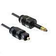 PREMIUMCORD Kabel 3,5mm mini Toslink - Toslink, OD:2.2mm, délka 3m