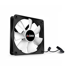 1stCOOL ventilátor SILENT, 12 cm Black/White 3pin/Molex