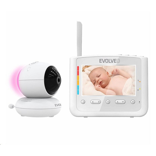 EVOLVEO dětská chůvička s nočním světlem a otočnou kamerou NL4