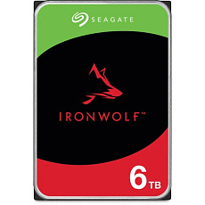 SEAGATE HDD 6TB IRONWOLF (NAS), 3.5", SATAIII, 5400 RPM, Cache 256MB, CMR