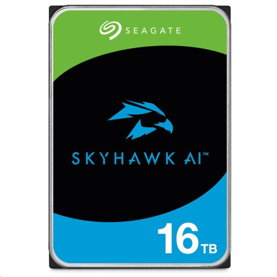 SEAGATE HDD 16TB SKYHAWK AI, 3.5", SATA 6Gb/s, 7200 RPM, Cache 512Mb