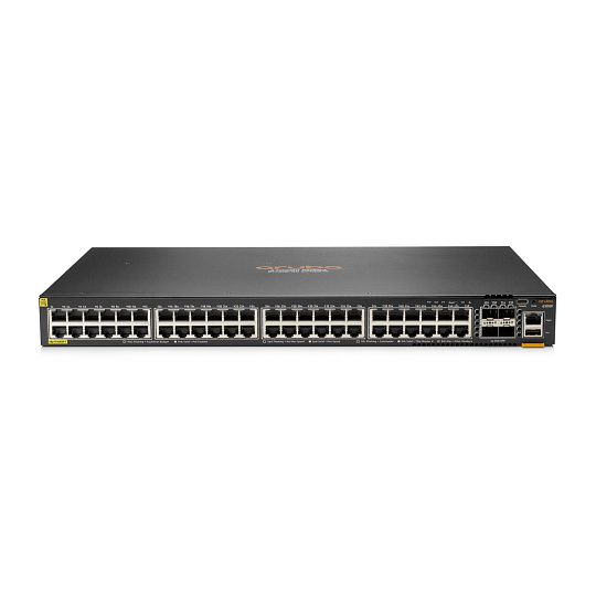 HPE Aruba Networking CX 6300F 48-port 1GbE Class 4 PoE and 4-port SFP56 Switch