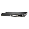 HPE Aruba Networking CX 6300F 24-port 1GbE Class 4 PoE and 4-port SFP56 Switch