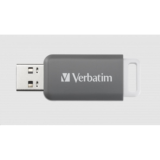 VERBATIM Flash Disk 128GB DataBar USB 2.0 Drive, šedá