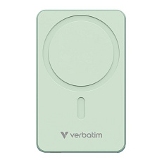 VERBATIM Powerbanka Charge 'n' Go Essentials, Magnetická, 5000 mAh, USB-C, Zelená