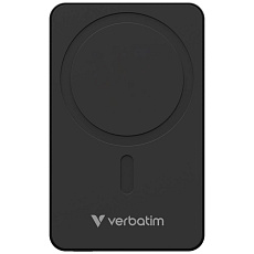 VERBATIM Powerbanka Charge 'n' Go Essentials, Magnetická, 10000 mAh, USB-C, Černá