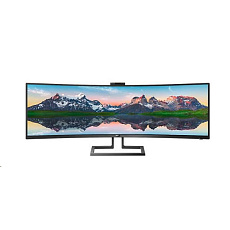 Philips MT VA LED 48,8" 499P9H/00 - VA panel, 5120x1440, 2xHDMI, DP, USB-C, RJ45, repro, nast vyska, zakriven, webcam Philips MT VA LED 48,8" 499P9H/00 - VA panel, 5120x1440, 2xHDMI, DP, USB-C, RJ45, repro, nast vyska, zakriven, webcam