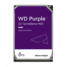 WD PURPLE WD64PURZ 6TB, SATA III 3.5", 256MB, 175MB/s, Low Noise, CMR