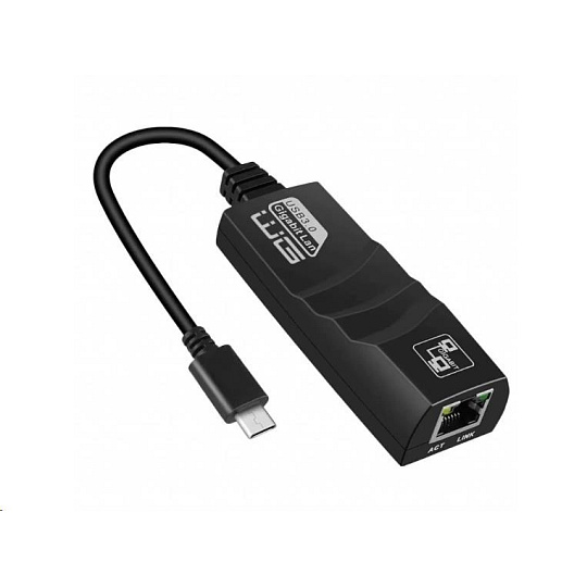 WG Adaptér RJ-45 Gigabit Ethernet (female) to Type-C (male) /10/100/1000 Mbps 1000Mbps WG Adaptér RJ-45 Gigabit Ethernet (female) to Type-C (male) /10/100/1000 Mbps 1000Mbps