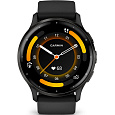 Garmin Venu® 3, Slate/Black, Silicone band