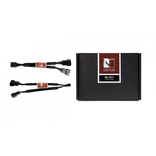 NOCTUA Rozdrojka NA-SYC1, 2x, 4-pin ventilátor, černá NOCTUA Rozdrojka NA-SYC1, 2x, 4-pin ventilátor, černá