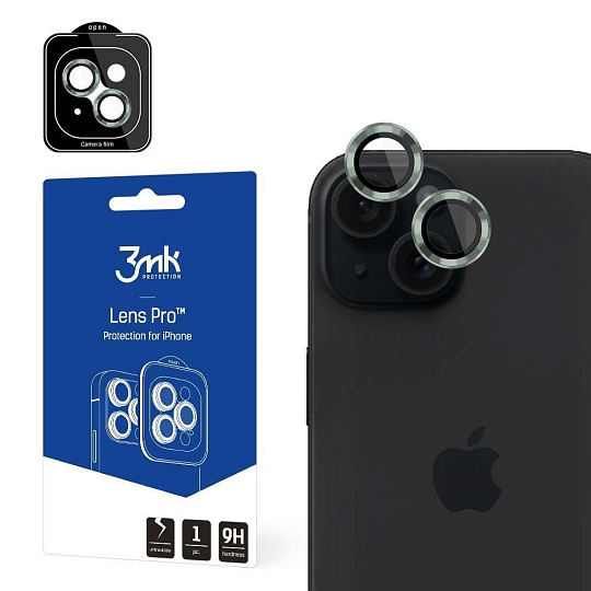 3mk Lens Protection Pro pro Apple iPhone 15, Alpine Green