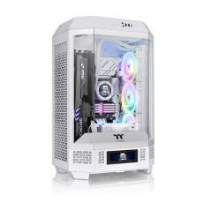 THERMAL TAKE Case The Tower 300, mATX, Průhledná bočnice, 2x 140mm Fan, bílá THERMAL TAKE Case The Tower 300, mATX, Průhledná bočnice, 2x 140mm Fan, bílá