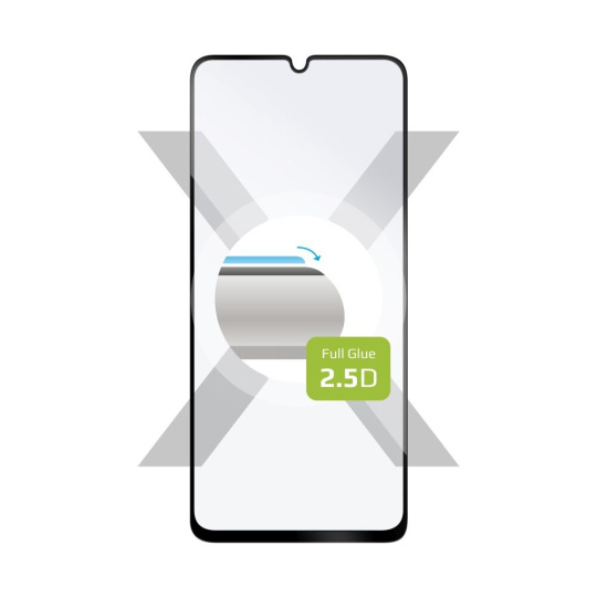 FIXED 2,5D Full-Cover tvrzené sklo Honor X7a černé