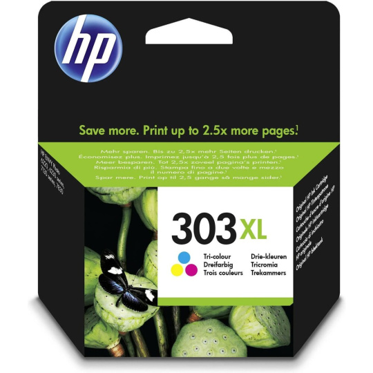 HP 303XL High Yield Tri-color Original Inkoustová kazeta