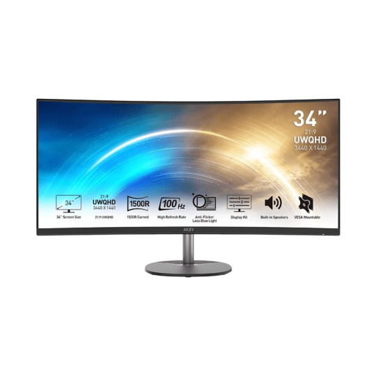 MSI PRO MP341CQ  monitor 34"