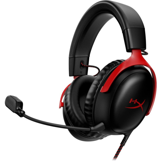 HyperX Cloud III herní headset červený