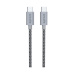 EPICO opletený kabel USB-C na USB-C, 1,2m vesmírně šedý