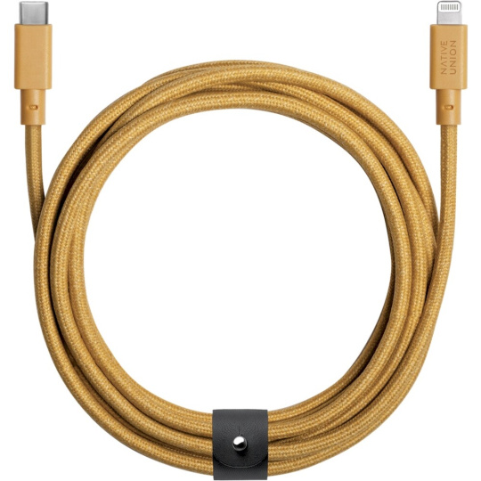 Native Union Belt Cable USB-C/Lightning, 3 m béžový Native Union Belt Cable USB-C/Lightning, 3 m béžový