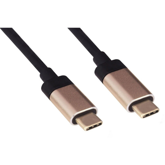 PremiumCord kabel USB-C - USB-C 1m hliníkové  konektory