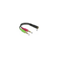 PremiumCord Adaptér 4pólový jack3,5mm pro sluchátka a mikrofon, 30cm