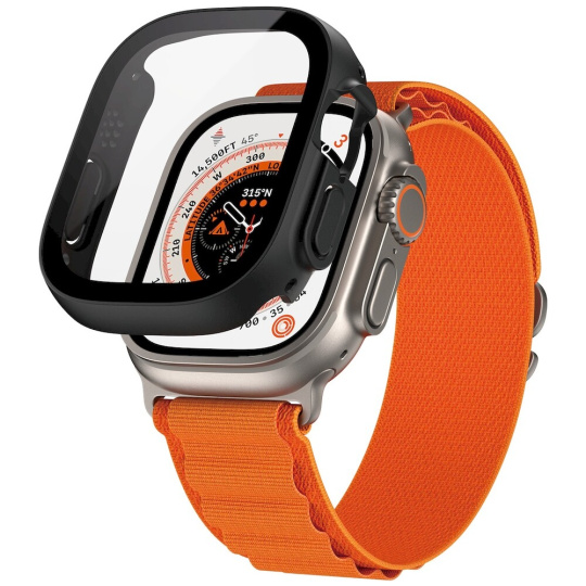 PanzerGlass Apple Watch Ultra/Ultra 2 ochranný kryt s D3O - černý rámeček