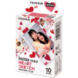 Fujifilm Instax mini film Heart Sketch (10 ks)