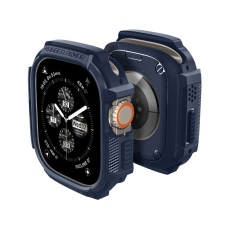 Spigen Rugged Armor kryt Apple Watch Ultra 3/2/1 (49mm) modrý