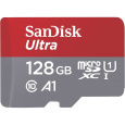 SanDisk MicroSDHC karta 128GB Ultra + adaptér