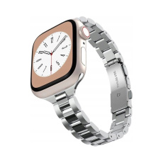 Spigen Modern Fit 316L řemínek Apple Watch 42/41/40/38mm stříbrný