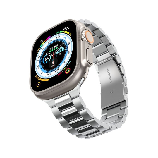 Spigen Modern Fit 316L řemínek Apple Watch 49/45/44/42mm stříbrný Spigen Modern Fit 316L řemínek Apple Watch 49/45/44/42mm stříbrný