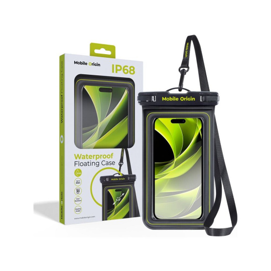 Mobile Origin Waterproof floating vodotěsné pouzdro 6,8", černé/zelené