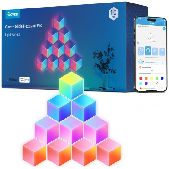 Govee Glide Hexa Pro LED Smart 10ks